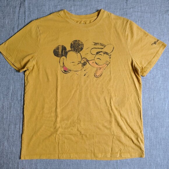 Walt Disney Mickey Mouse Donald Duck T-Shirt Size Medium Modern Retro Graphic - Picture 1 of 9